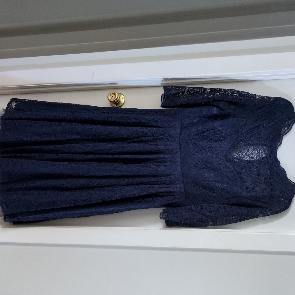 Torrid Navy Lace Midi Dress